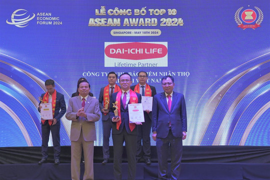 Dai-ichi Life Việt Nam nhận danh hiệu “Top 10 Doanh nghiệp Tiêu biểu ASEAN 2024”