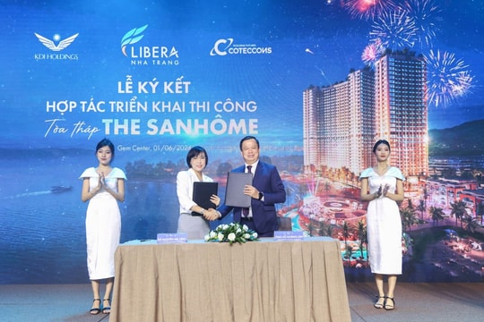KDI Holdings “bắt tay” Coteccons triển khai thi công toà tháp The Sanhôme - Libera Nha Trang
