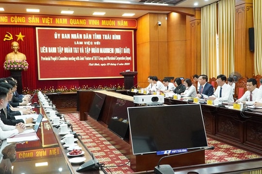 Doanh nghiệp Nhật Bản muốn đầu tư khu công nghiệp xanh tại Thái Bình