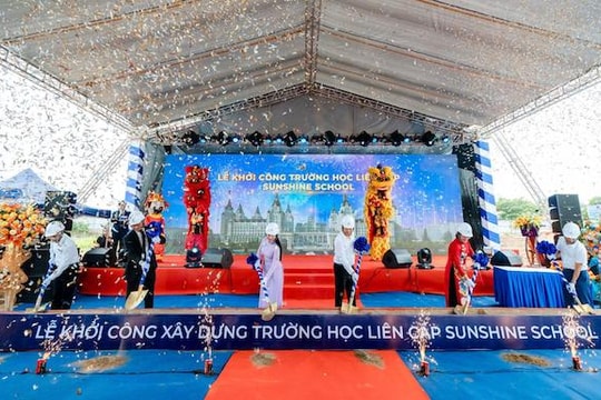 Sunshine khởi công xây dựng trường liên cấp, tiếp tục triển khai chuỗi dự án tại Tây Hồ Tây