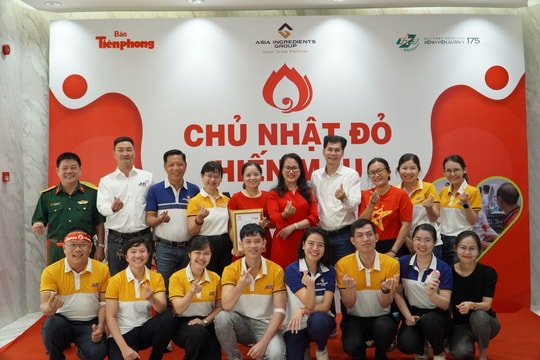 Tập đoàn AIG năm thứ 2 liên tiếp đồng hành Ngày hội Hiến máu Chủ nhật Đỏ
