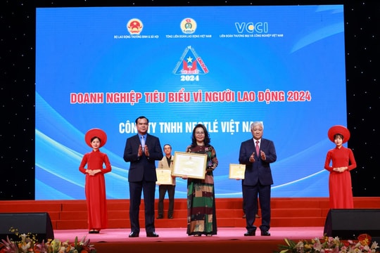 Nestlé Việt Nam vừa tiếp tục được vinh danh “Doanh nghiệp vì người lao động” năm 2024