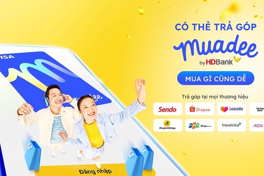 Trúng vàng cực nhàn với thẻ trả góp Muadee by HDBank
