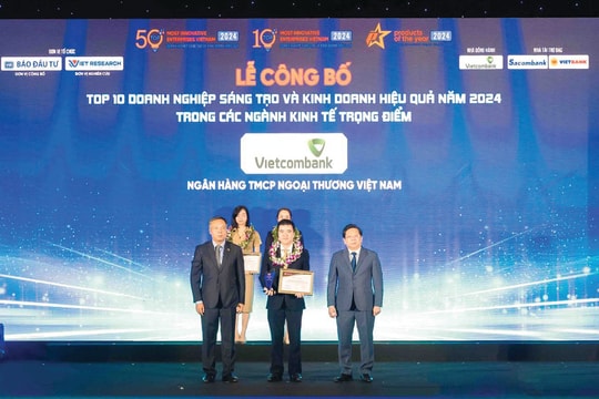 Vietcombank dẫn đầu Top 10 ngân hàng sáng tạo và kinh doanh hiệu quả năm 2024