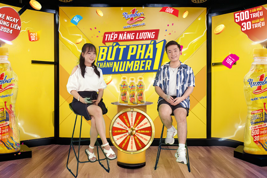 Nước tăng lực Number 1 tiếp tục trao hàng ngàn giải thưởng mỗi ngày