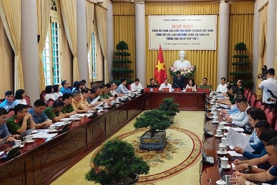 Văn phòng Chủ tịch nước công bố 6 luật vừa được Quốc hội thông qua