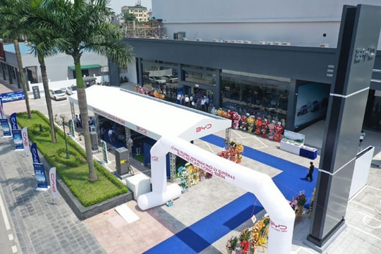 Khai trương đại lý xe điện BYD lớn nhất tại Việt Nam
