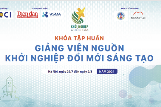 Nội dung cốt lõi ở khóa tập huấn giảng viên nguồn về khởi nghiệp ĐMST