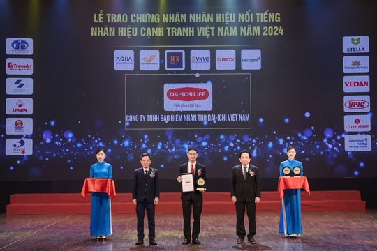 Dai-ichi Life được vinh danh “Top 10 Nhãn hiệu nổi tiếng Việt Nam 2024”