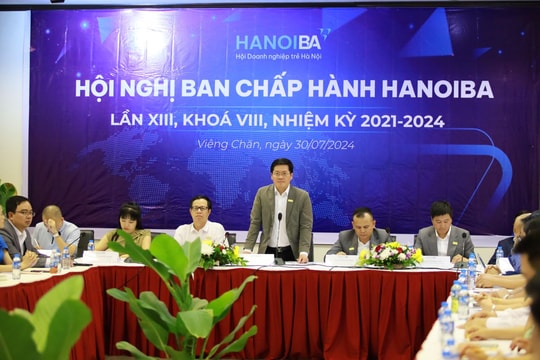 Hội nghị BCH HanoiBA mở rộng và XTTM tại Lào