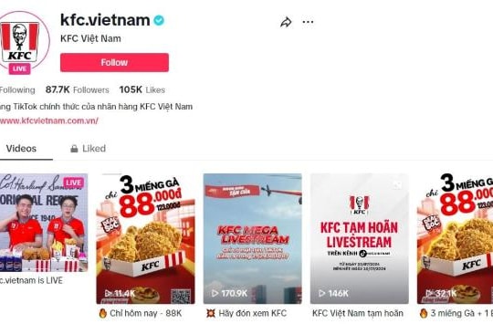 Đằng sau phiên livestream của KFC Việt Nam