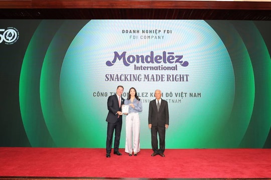 Mondelez Kinh Đô được vinh danh Top 50 Doanh nghiệp Phát triển Bền vững
