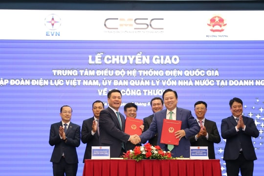 Chuyển giao Trung tâm Điều độ hệ thống điện Quốc gia về Bộ Công Thương