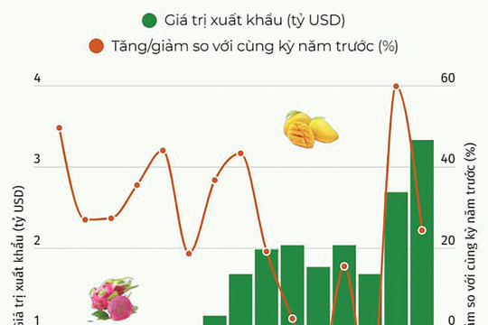 Xuất khẩu rau quả bứt phá vượt mục tiêu