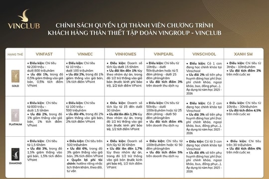 VinClub gia tăng nhiều quyền lợi hấp dẫn cho khách hàng Vinmec