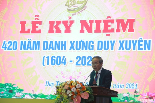 Huyện Duy Xuyên từng bước trở thành địa phương phát triển của tỉnh Quảng Nam