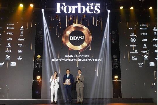 BIDV dẫn đầu về doanh thu trong Top 50 công ty niêm yết tốt nhất Việt Nam