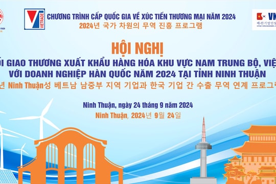 Hội nghị kết nối giao thương giữa doanh nghiệp Nam Trung Bộ và doanh nghiệp Hàn Quốc