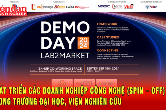 Phát triển các doanh nghiệp công nghệ (SPIN - OFF) trong trường đại học, viện nghiên cứu