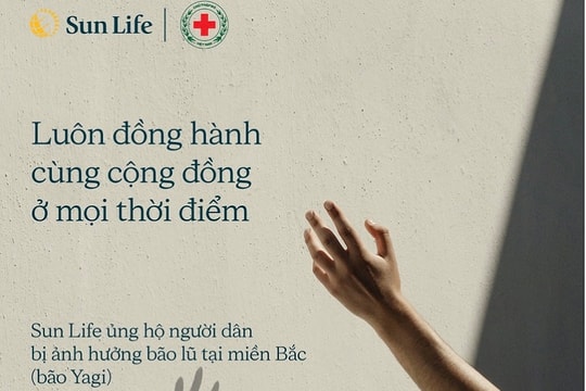 Sun Life Việt Nam đóng góp 1,8 tỷ đồng hỗ trợ người dân vùng lũ lụt miền Bắc