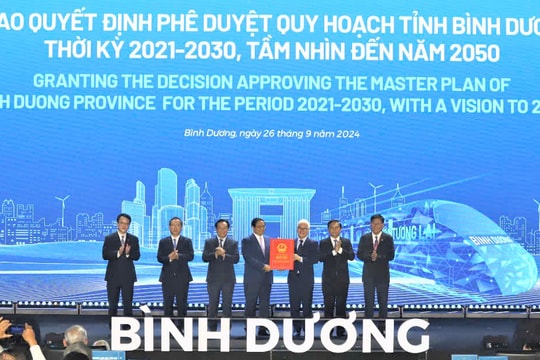 Bình Dương công bố quy hoạch tỉnh thời kỳ 2021-2030, tầm nhìn đến năm 2050