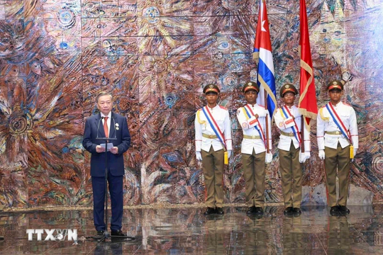 Cuba trao tặng Tổng Bí thư, Chủ tịch nước Tô Lâm Huân chương Jose Marti