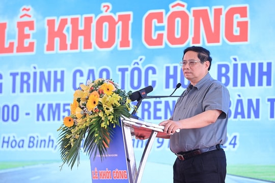 Thủ tướng phát lệnh khởi công cao tốc Hòa Bình - Mộc Châu gần 10.000 tỷ đồng