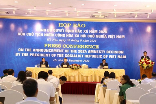 Công bố Quyết định đặc xá năm 2024 cho 3.765 phạm nhân