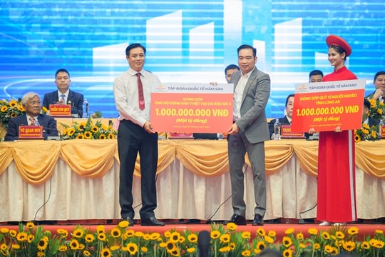 Five Star Group ủng hộ 2 tỉ đồng cho đồng bào miền Bắc và Quỹ người nghèo Long An