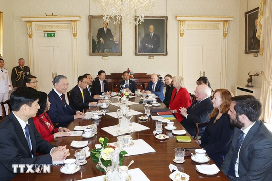 Tổng Bí thư, Chủ tịch nước Tô Lâm hội đàm với Tổng thống Ireland Michael Higgins