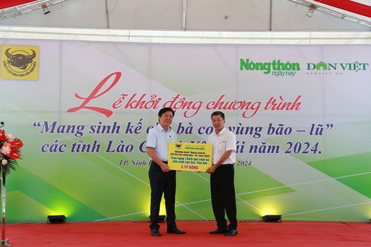 Bình Điền khởi động chương trình "Mang sinh kế cho bà con vùng bão lũ tỉnh Yên Bái và Lào Cai" năm 2024