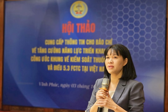 Tăng cường năng lực thực hiện Công ước khung về kiểm soát thuốc lá