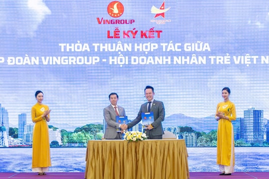 Vingroup và Hội Doanh nhân trẻ Việt Nam hợp tác toàn diện vì tương lai xanh