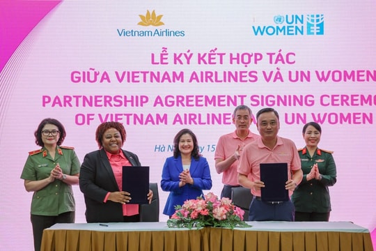 Vietnam Airlines ký kết hợp tác với Un Women thúc đẩy sự tiến bộ của phụ nữ