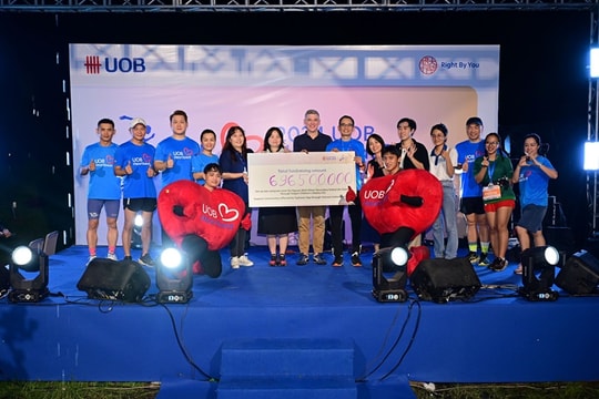UOB gây quỹ 700 triệu đồng để hỗ trợ cộng đồng qua giải chạy bộ UOB Heartbeat Run 2024