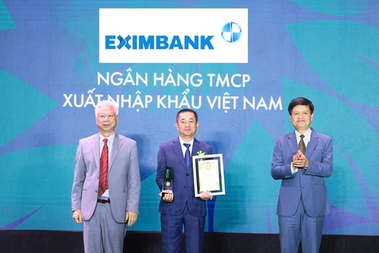 Eximbank nhận giải Thương hiệu mạnh 2024