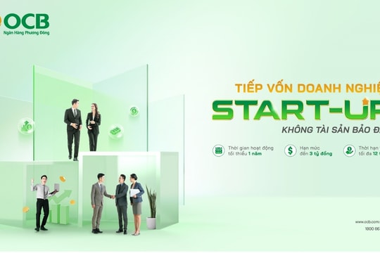 OCB ưu tiên tiếp vốn cho doanh nghiệp start-up