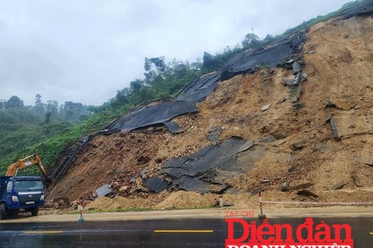 Khẩn trương khắc phục sạt lở trên cao tốc La Sơn – Túy Loan