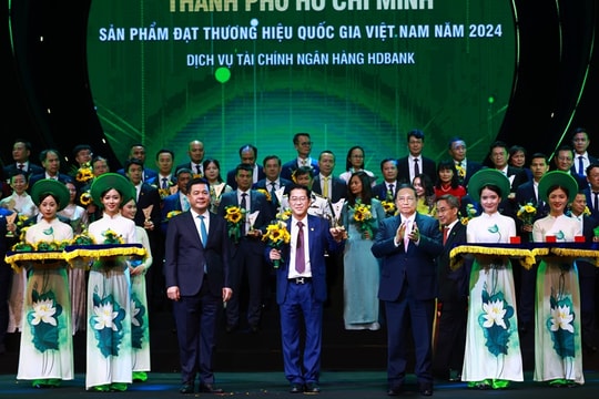 Vietcombank, VietinBank, BIDV, Agribank, HDBank... được vinh danh Thương hiệu Quốc gia