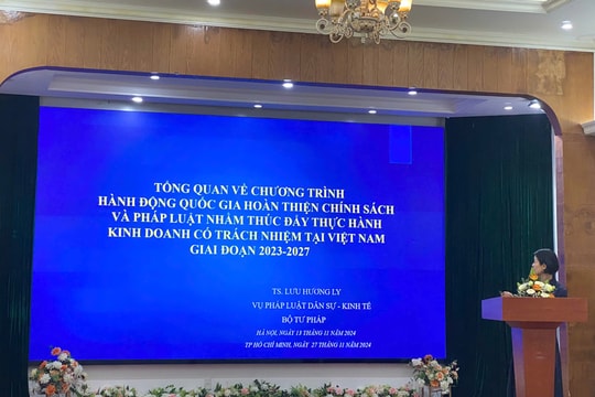 Nâng cao năng lực truyền thông chính sách, pháp luật về thực hành kinh doanh có trách nhiệm