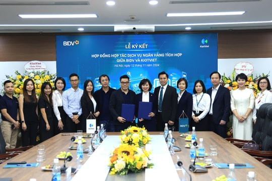 BIDV và KIOTVIET hợp tác triển khai dịch vụ ngân hàng tích hợp