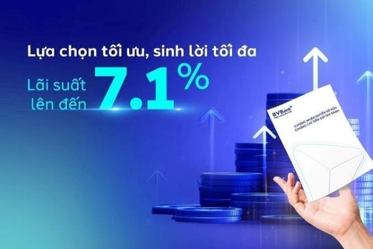 BVBank phát hành chứng chỉ tiền gửi với lãi suất lên đến 7,1%/năm