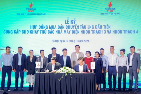 Cung cấp LNG phục vụ chạy thử 2 Nhà máy điện Nhơn Trạch 3 và Nhơn Trạch 4