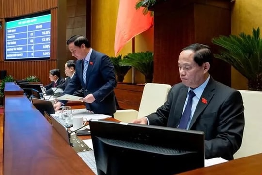 Quốc hội thông qua Luật Quy hoạch đô thị và nông thôn với 455/456 tán thành