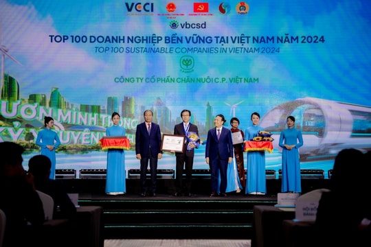C.P. Việt Nam: Cú đúp hai danh hiệu tại lễ công bố Doanh nghiệp bền vững tại Việt Nam năm 2024