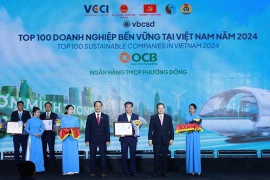OCB lọt Top các doanh nghiệp bền vững năm 2024