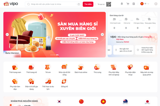 Sắp ra mắt VIPO Mall – sàn thương mại điện tử bán sỉ xuyên biên giới hai chiều đầu tiên tại Việt Nam
