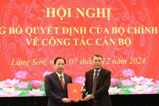 Bộ Chính trị chuẩn y chức danh Bí thư Tỉnh ủy Lạng Sơn