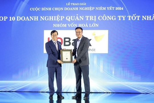 HDBank đoạt bộ ba giải thưởng tại cuộc bình chọn doanh nghiệp niêm yết 2024