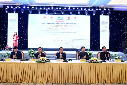 DIỄN ĐÀN KCN TRỤC CAO TỐC PHÍA ĐÔNG: Liên kết, thúc đẩy chuỗi cung ứng sản xuất thông minh
